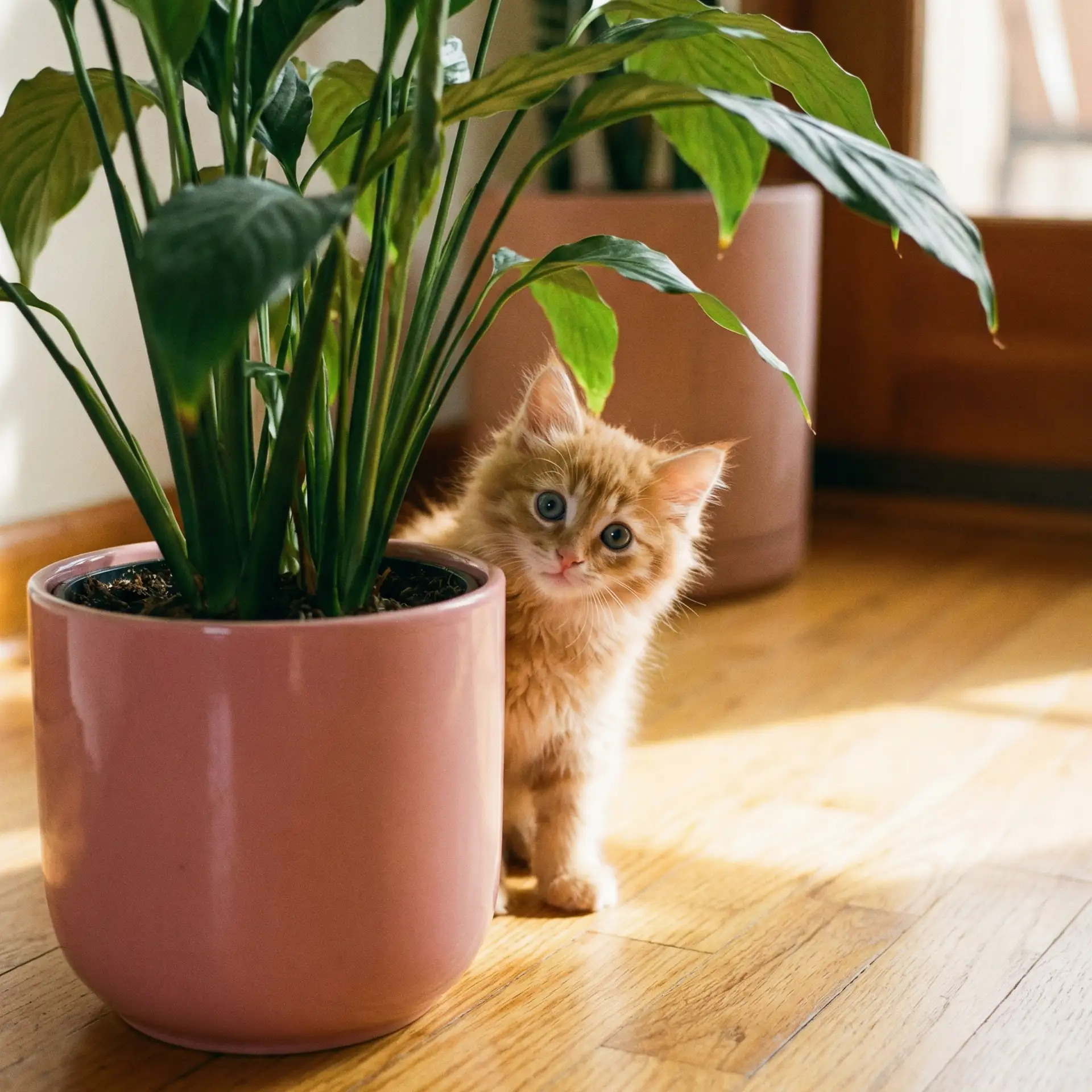 小猫从花盆后探头 - 奥术符文